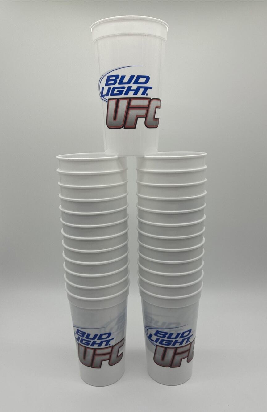 Bud Light UFC Official Beer Sponsor 16oz Cup Lot Of 25